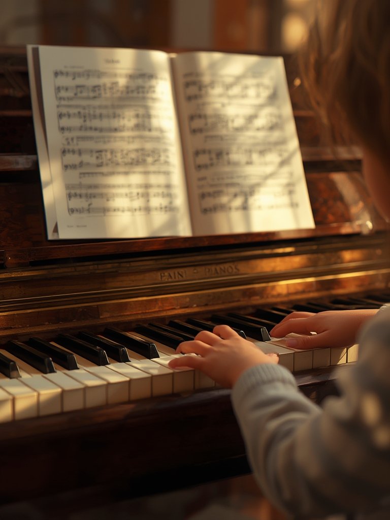 piano lessons in action