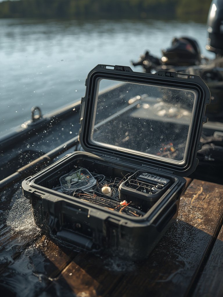 waterproof case in action