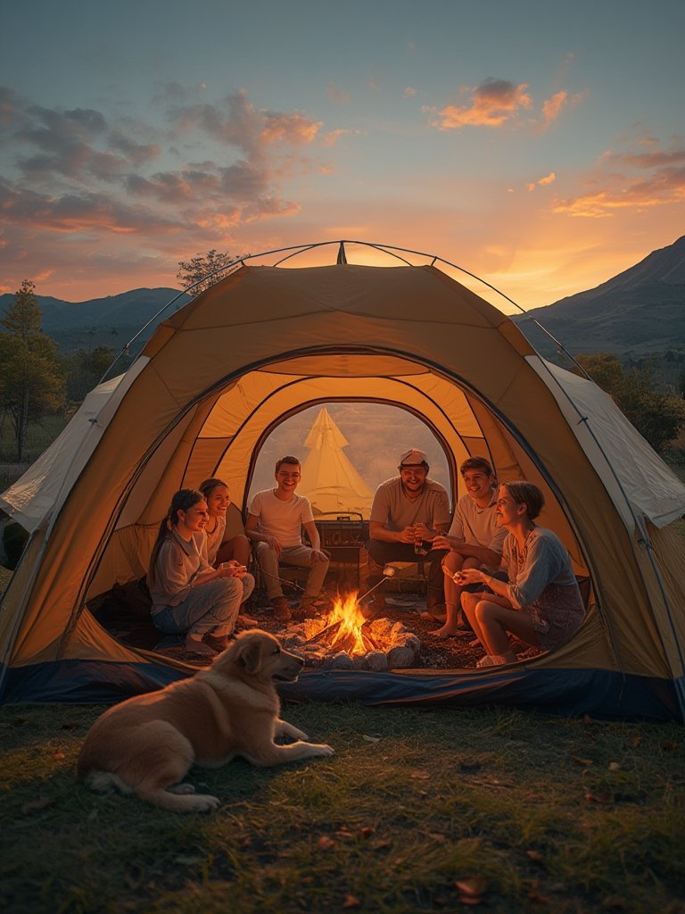 inflatable camping tent - Illustration 3