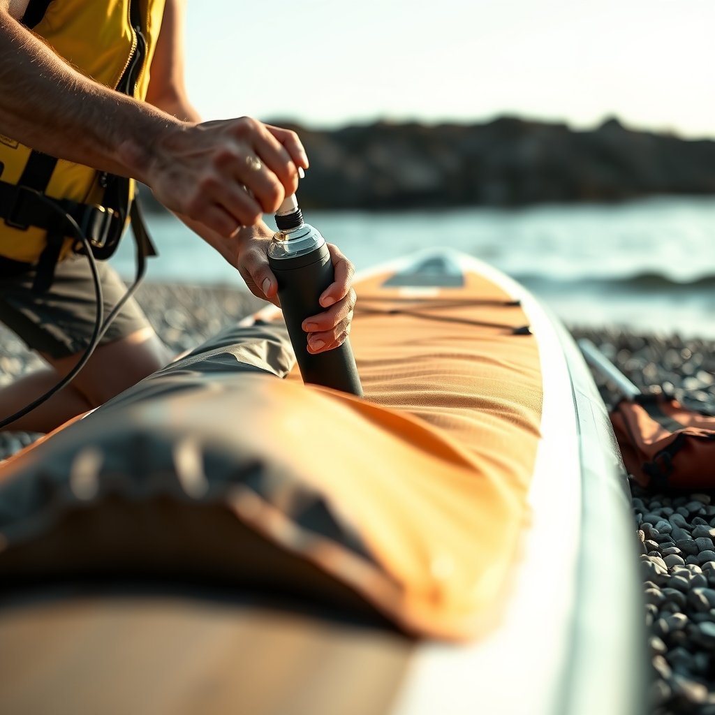 inflatable paddle board - Illustration 2
