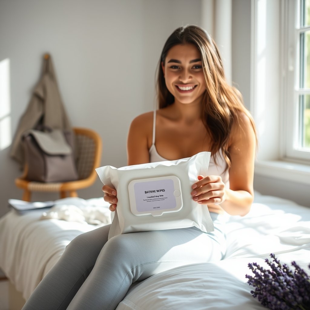 bathing wipes product view