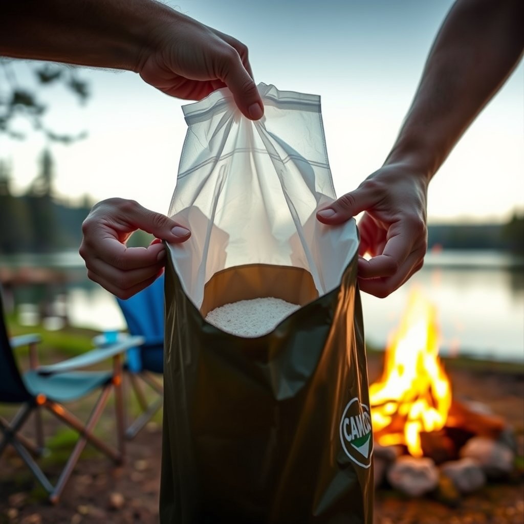 toilet bags in action