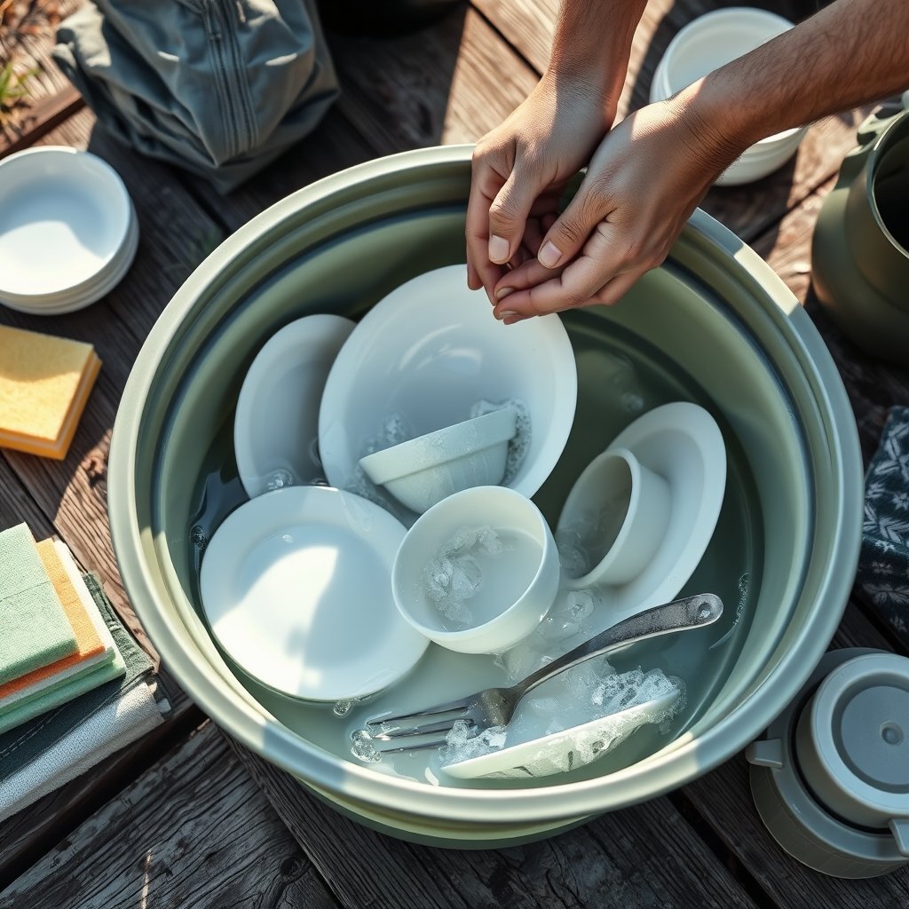 Collapsible Bucket in action