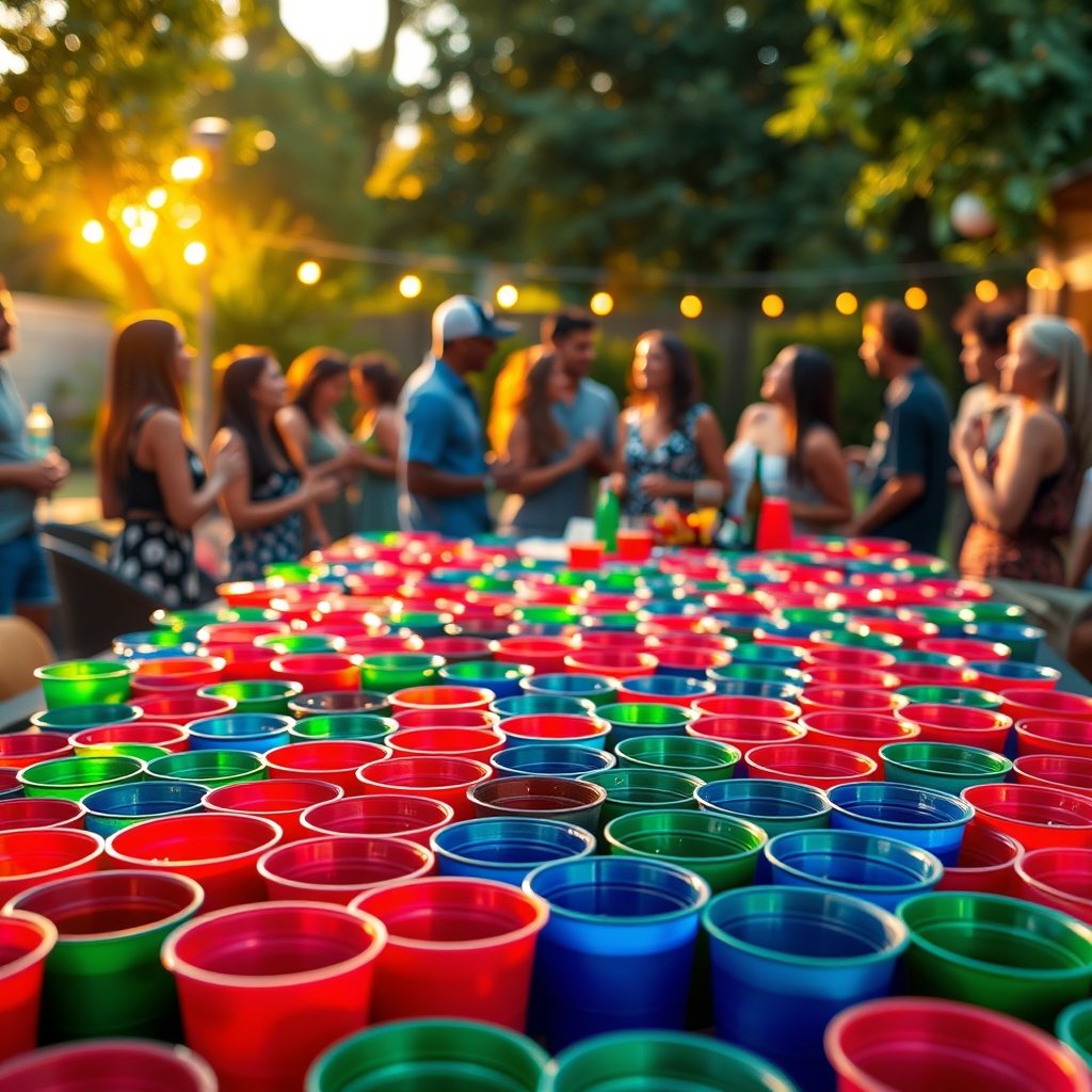 plastic cups product view