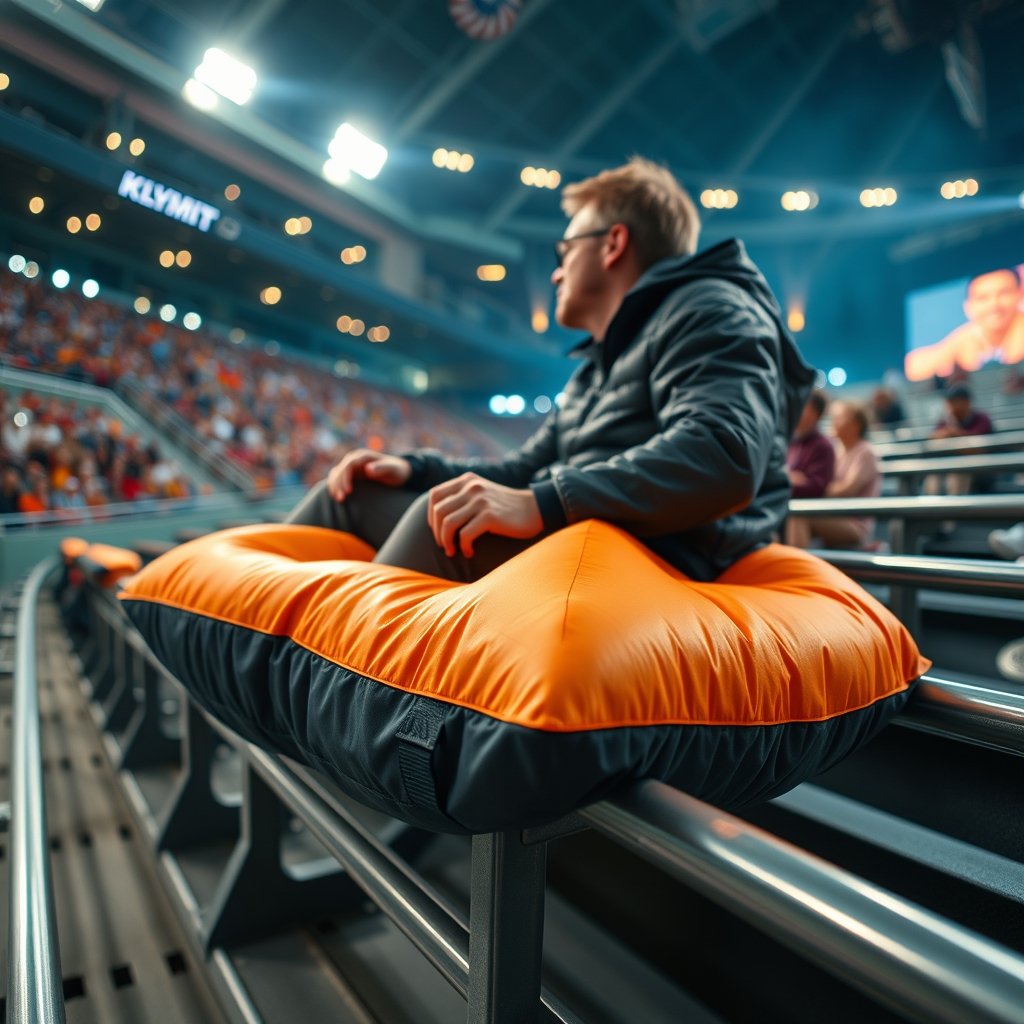 inflatable cushion in action