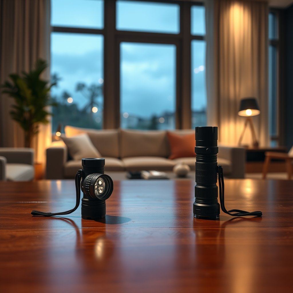 tactical flashlight product view